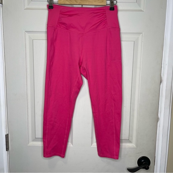 FP Movement by Free People Women’s Pink 
Breathe Easy Yoga Capris Sz S - Picture 1 of 6